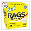 Scott Rags in a Box, POP-UP Box, 10 x 12, White, PK200 75260
